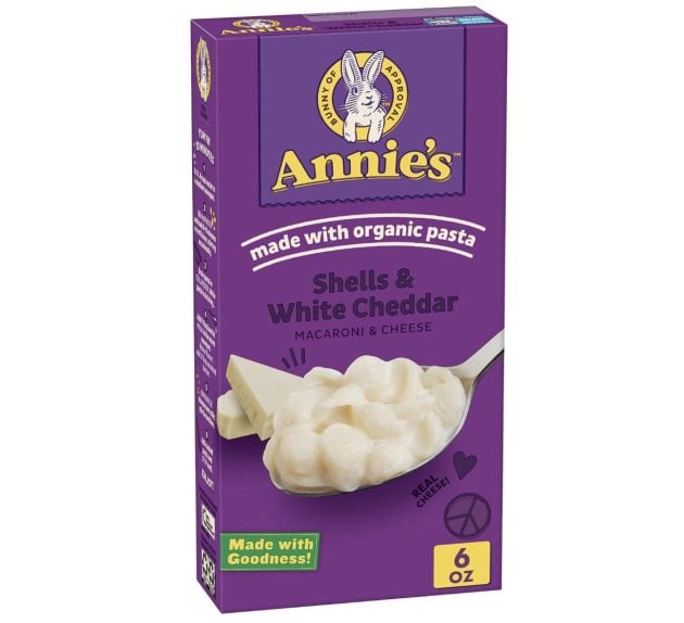 Annie's White Cheddar Shells Macaroni and Cheese with Organic Pasta, 6 oz (Pack of 12)